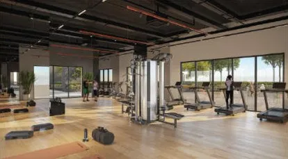 Artist’s impression: gym room