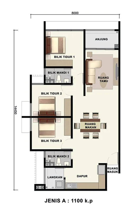 Typical floor plan, Anggun Lumayan