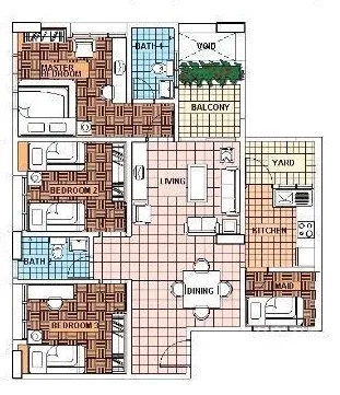 Typical floor plan, Mentari Condominium